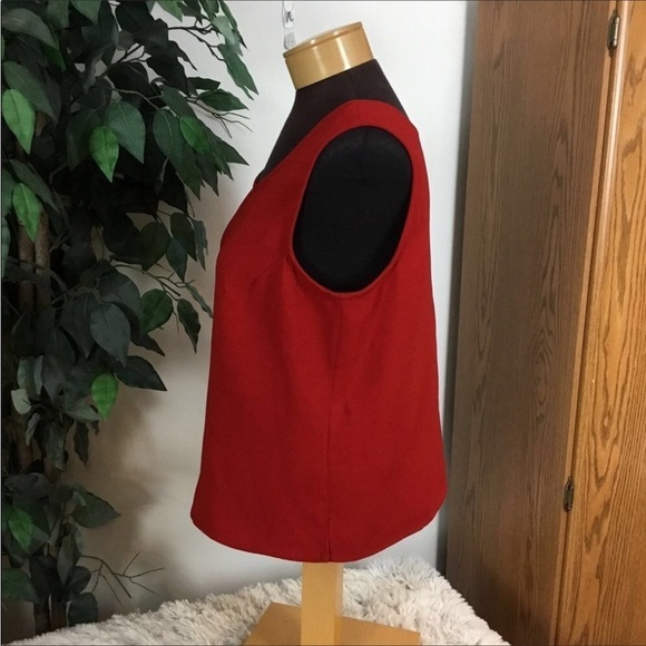 STUDIO I tank top Womans size 14 red business casual layering summer spr… - Picture 5 of 11